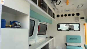 trang thiết bị hiện đại trên ford transit cứu thương