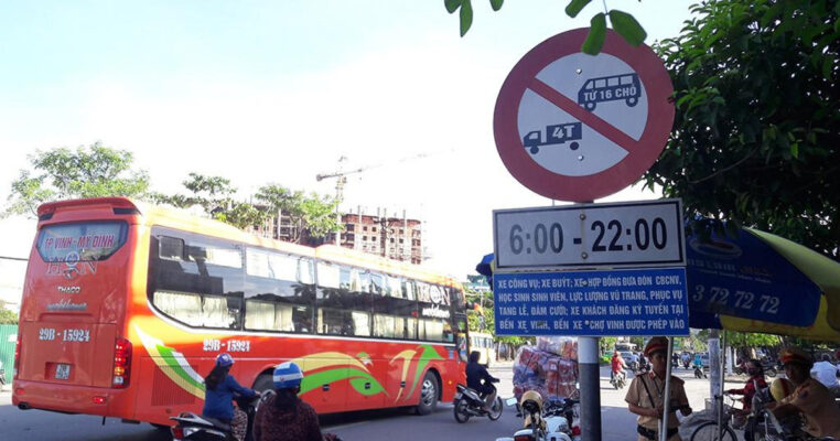 xe tải bao nhiêu tấn được vào thành phố